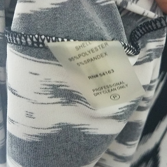 calvin klein PM Sleeveless blouse black white top - Picture 7 of 7